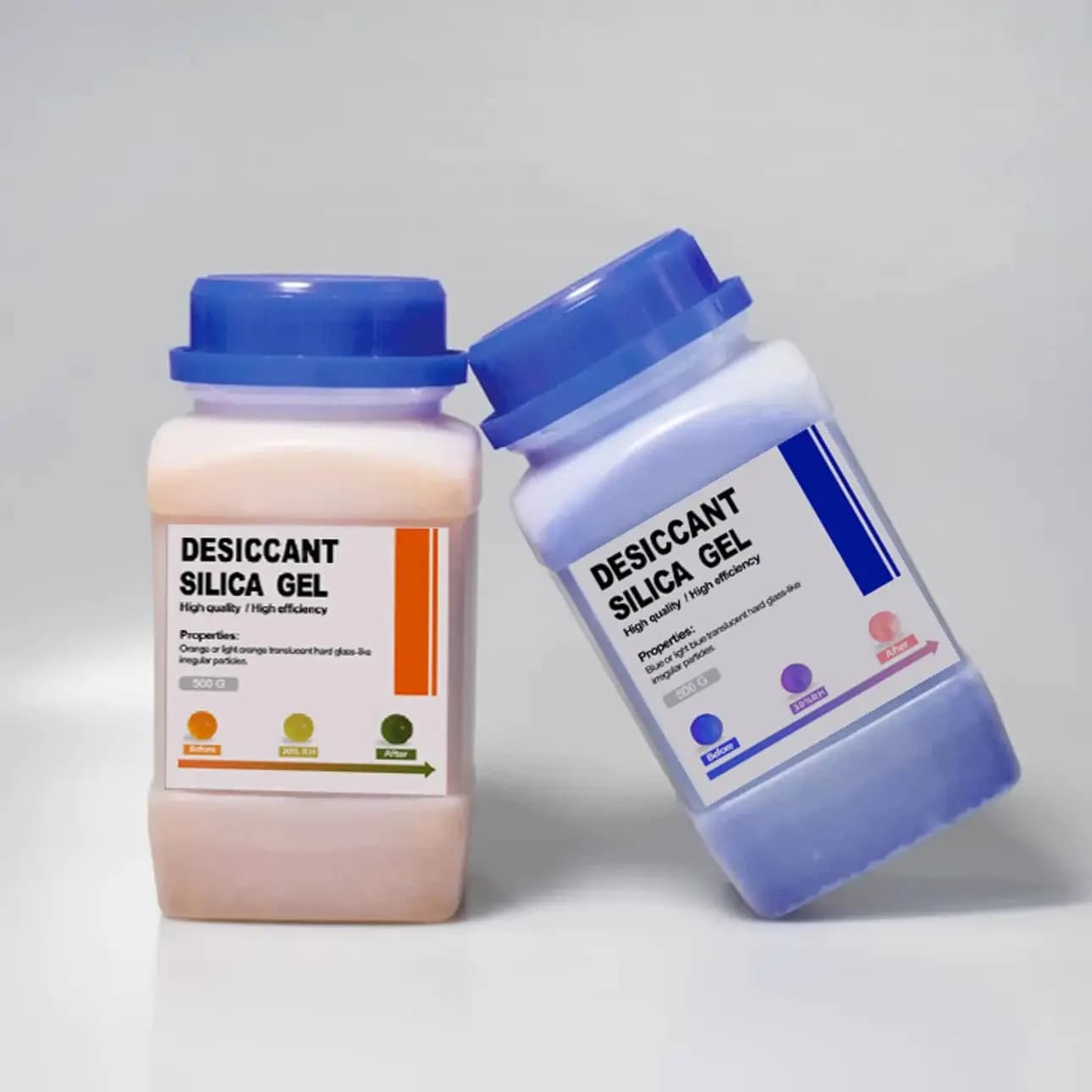 500g Blu/arancione Impermeabile Riutilizzabile Perline di Gel di Silice Bottiglie Assorbitore di Umidità Prodotto Elettronico Essiccante Deumidifie