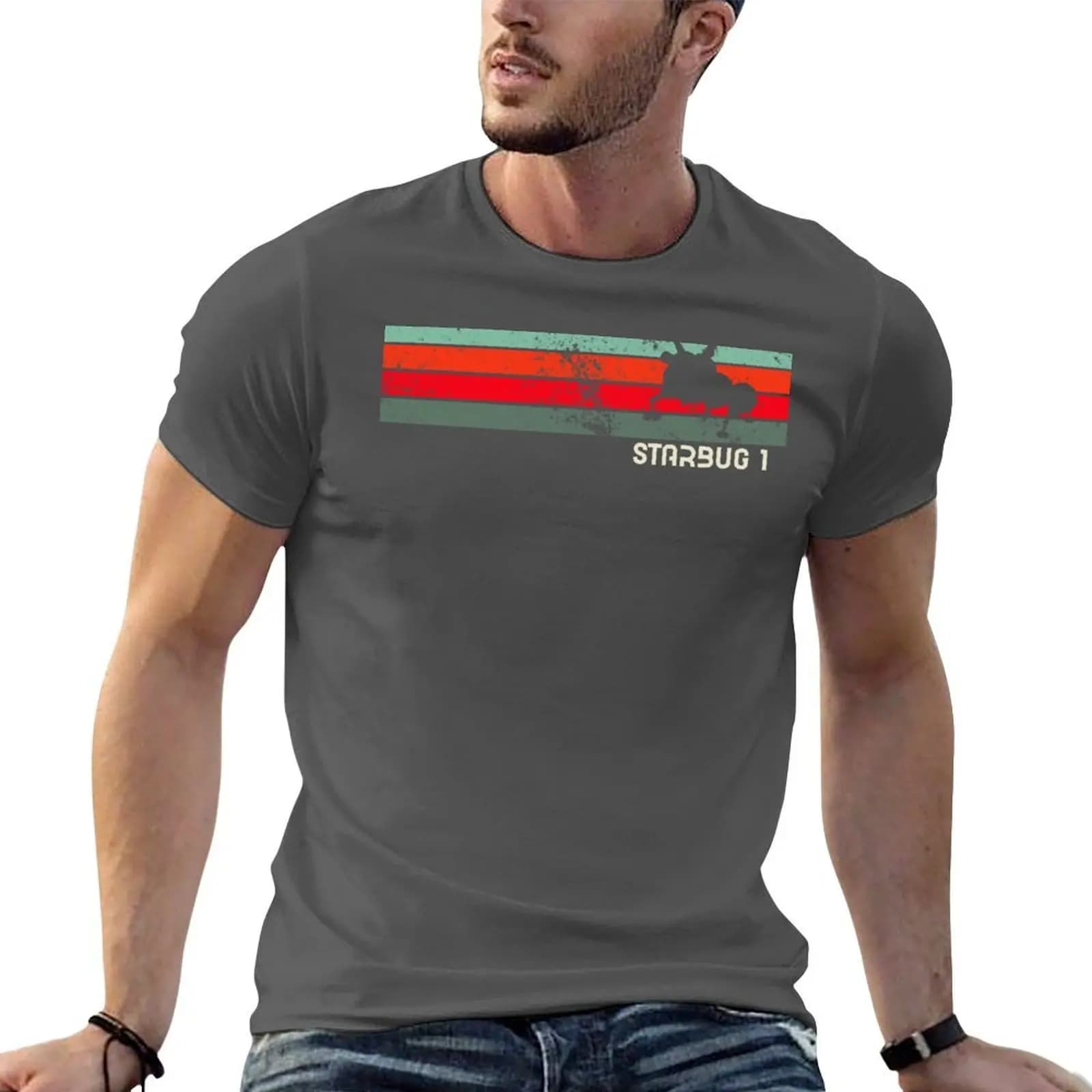 Starbug 1 Retro - Maglietta divertente Red Dwarf per uomo, maglietta grafica divertente, t-shirt semplice da uomo