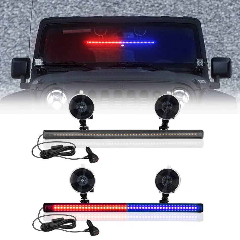 48LED LED stroboscopic lights Rear front windshield for cars Emergency flashing lamp Auto roof flashing lights Group car lights