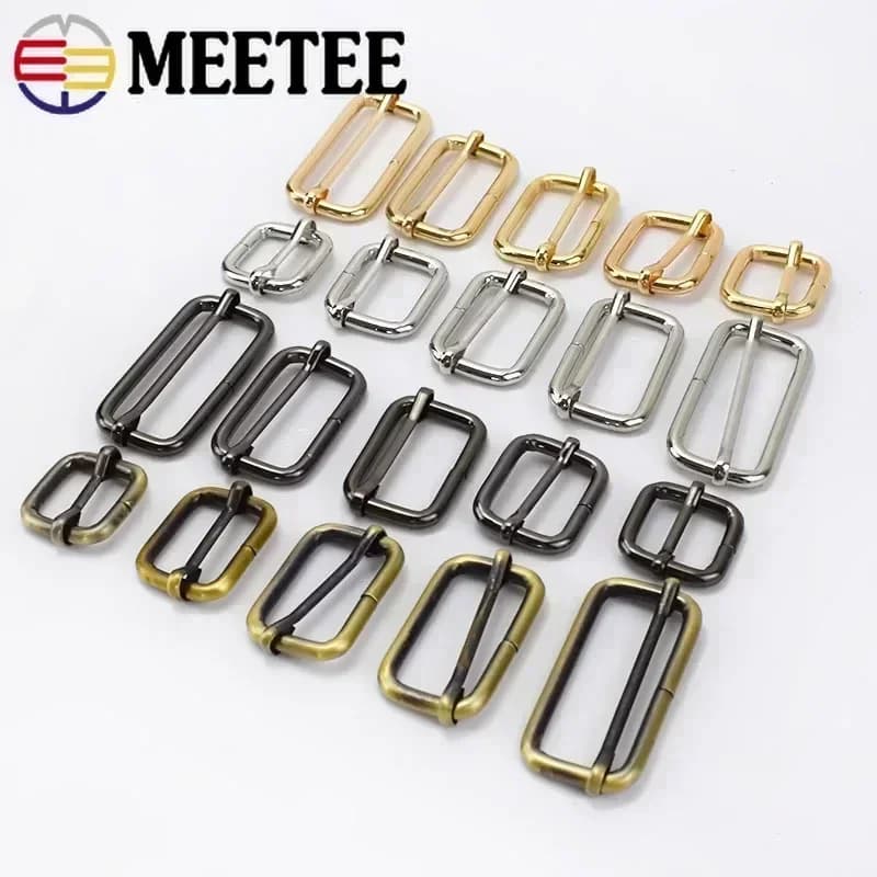 10/20 Pz 13-50mm Scivoli In Metallo Tri-glides Roller Pin Fibbie Borsa Della Cinghia Slider Regolatore Fibbia Della Cintura Borsa FAI DA TE Accessori Per Indumento