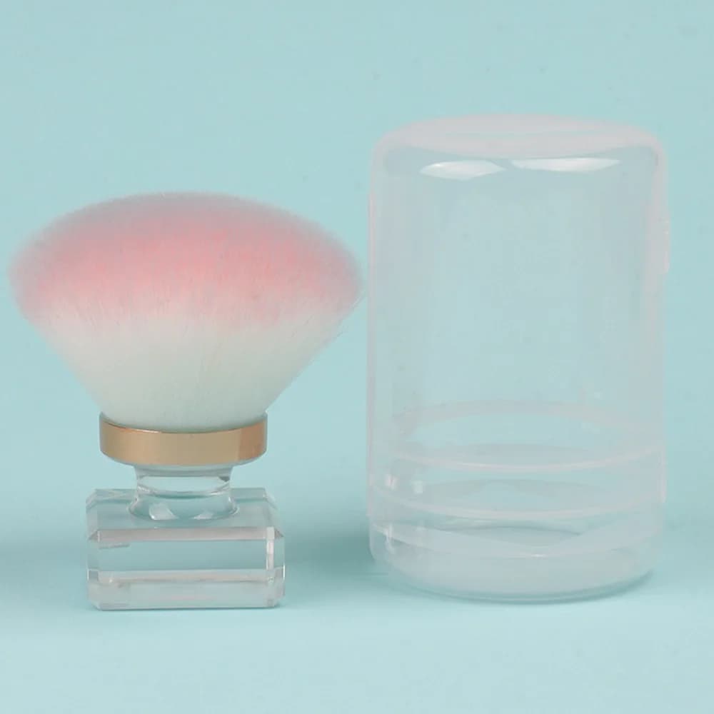 Pennello per Fard a Forma di Rosa, Antipolvere, per Nail Art, Pulizia Unghie, Strumenti Cosmetici, Pennello per Manicure e Trucco