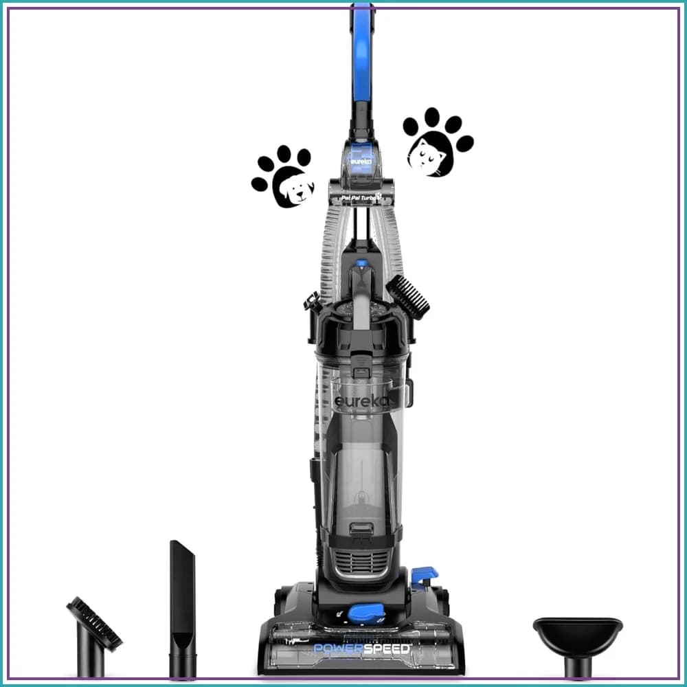 Lightweight Upright Vacuum Cleaner for Carpet and Hard Floor, Powerful Bagless, Pet Hair, NEU181A, Blue
