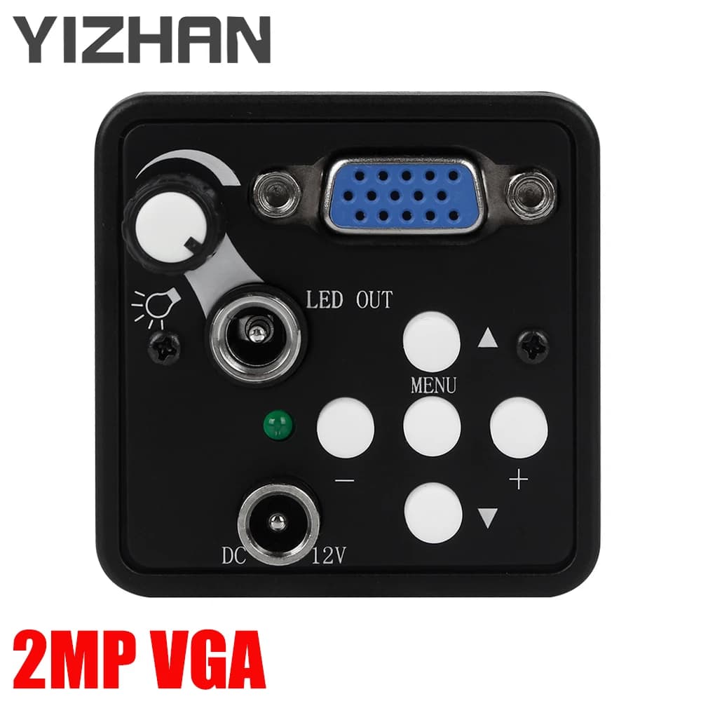 YIZHAN VGA 2MP Microscopio trinoculare compatibile con microscopio per registrazione video digitale industriale Fotocamera digitale da laboratorio