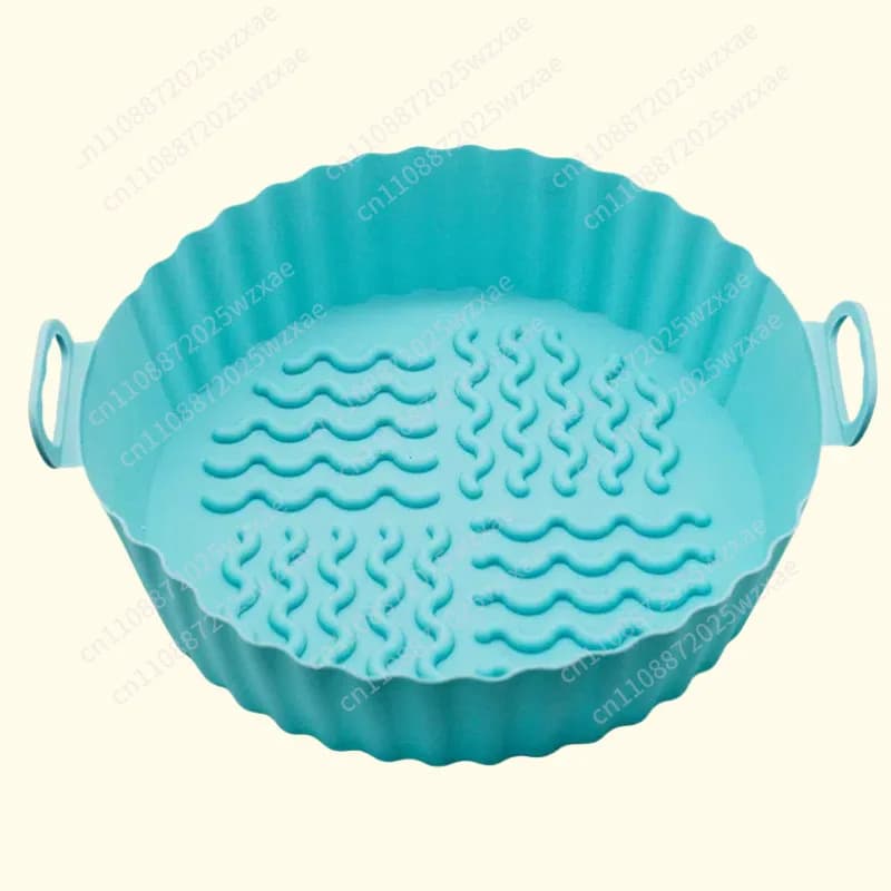 Teglia da forno in silicone per friggitrice ad aria, rivestimento in silicone resistente alle alte temperature per uso domestico
