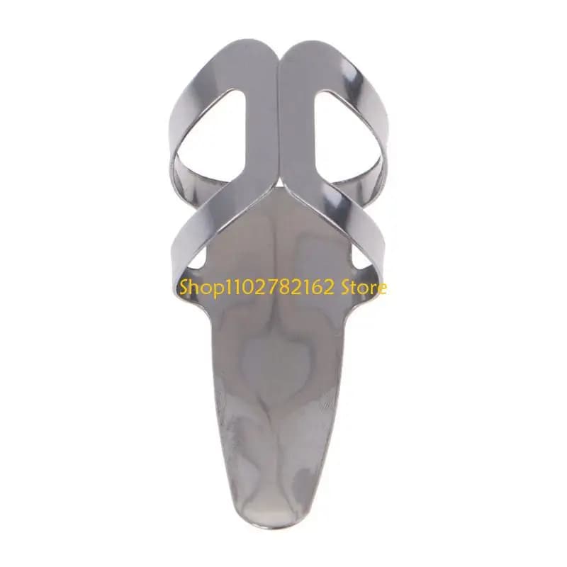 547B 8x Stainless Steel, Open Design, Metal Finger Picks for Guitar Banjo Dobro,