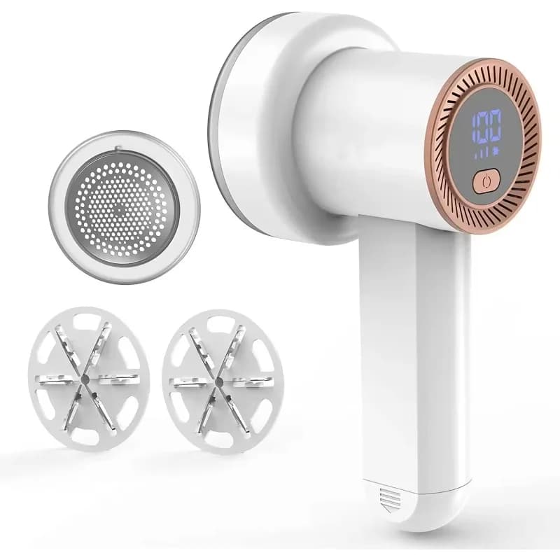 Levapelucchi Elettrico a 6 Lame con Display LED, Rimuovi Pelucchi e Rullo Anti-Pelucchi 2 in 1, Fornitura Diretta dal Produttore