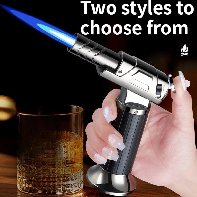 Multi Functional Handheld Inflatable High-temperature Three Flame Spray Gun Outdoor Barbecue Portable Lighter