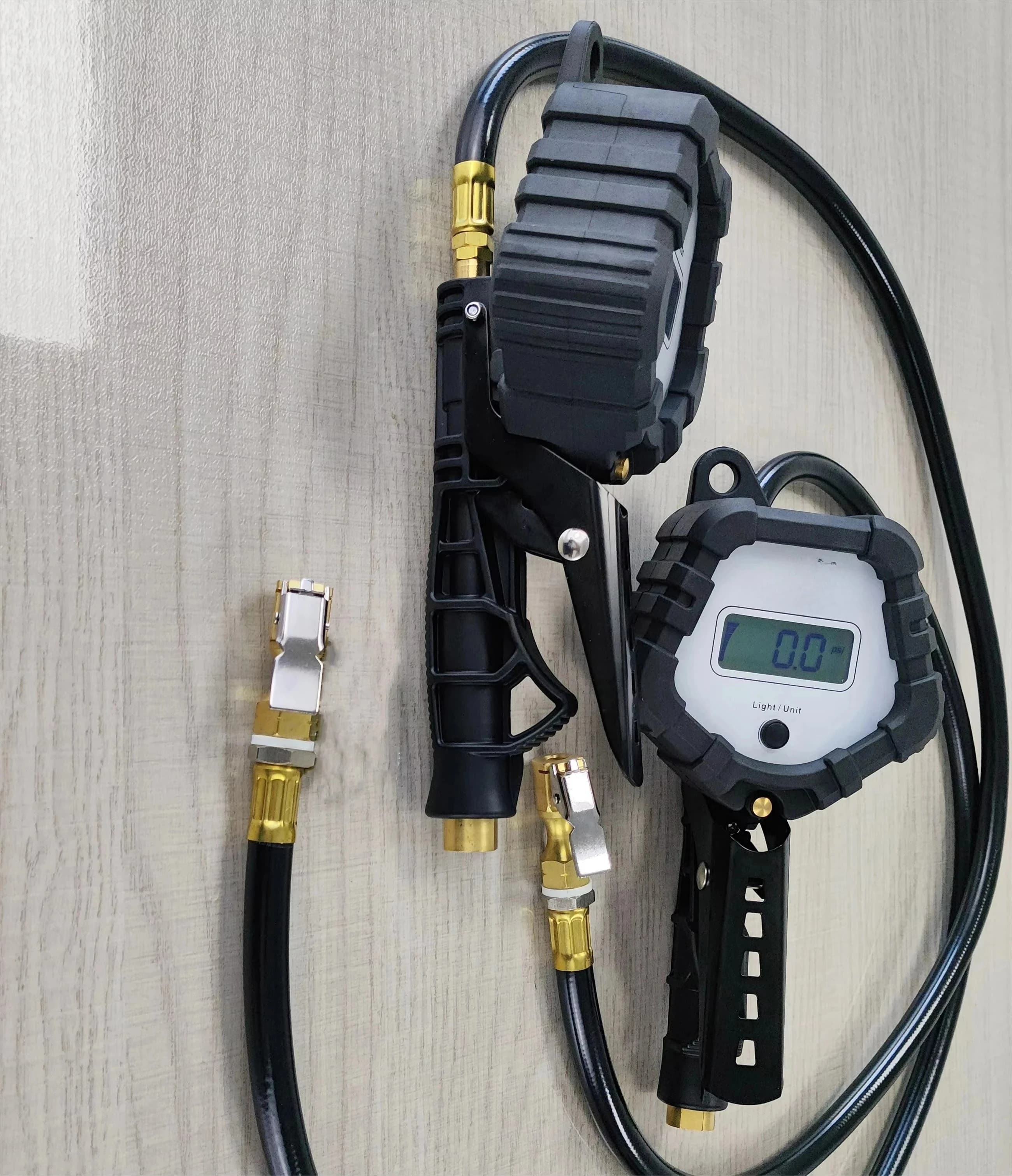 Gonfiatore per pneumatici di gonfiaggio con manometro digitale portatile G5 per negozio di pneumatici - Strumento di misurazione automobilistica accurato