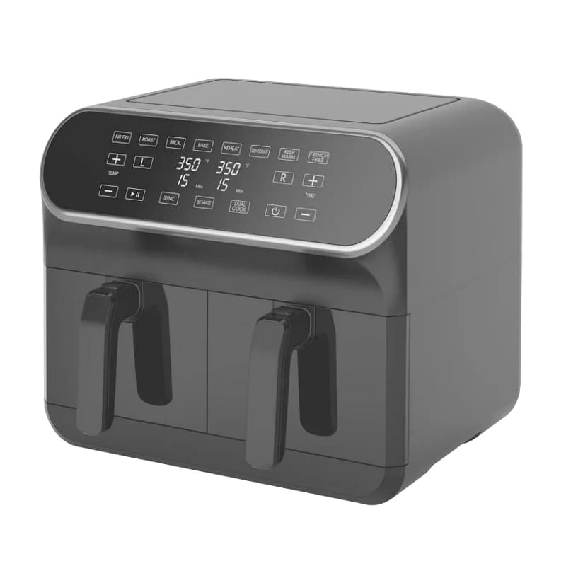 Due friggitrici elettriche a doppio cestello da 4,0 litri