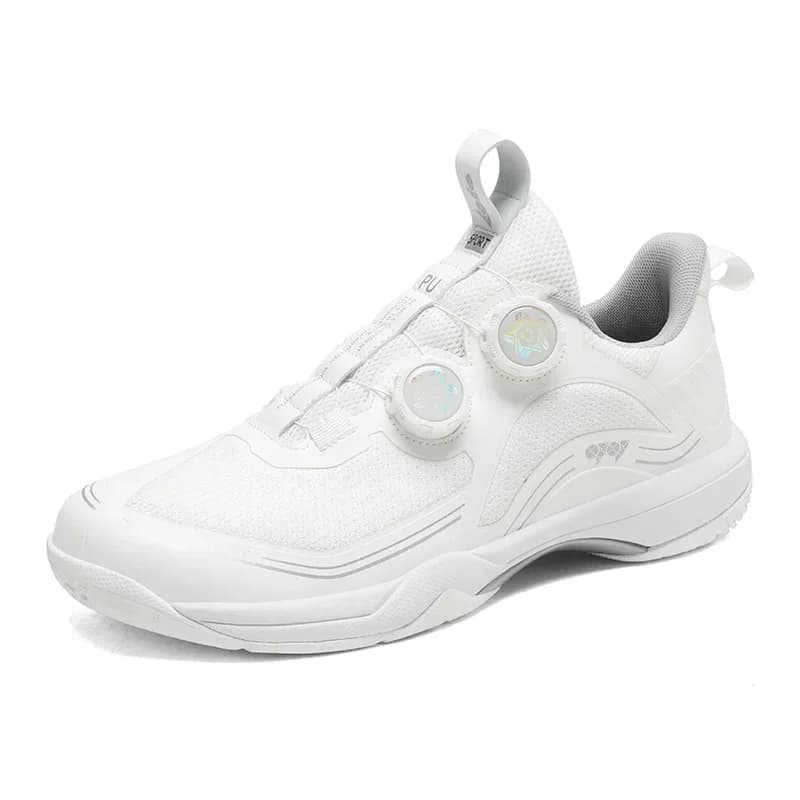 Shoes from Badminton Unisex Quick Lace All Black 2026, Sneakers Breathable in Mesh, Table Tennis Shoes Resistant to wear, Volleyball Shoes