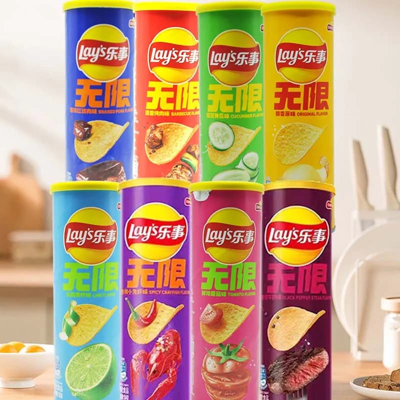 Patatine fritte Lay's da 3,18 once (90 g) * 3 bottiglie. La serie TV per il tempo libero soddisfa i cravatte, snack soffiati da ufficio
