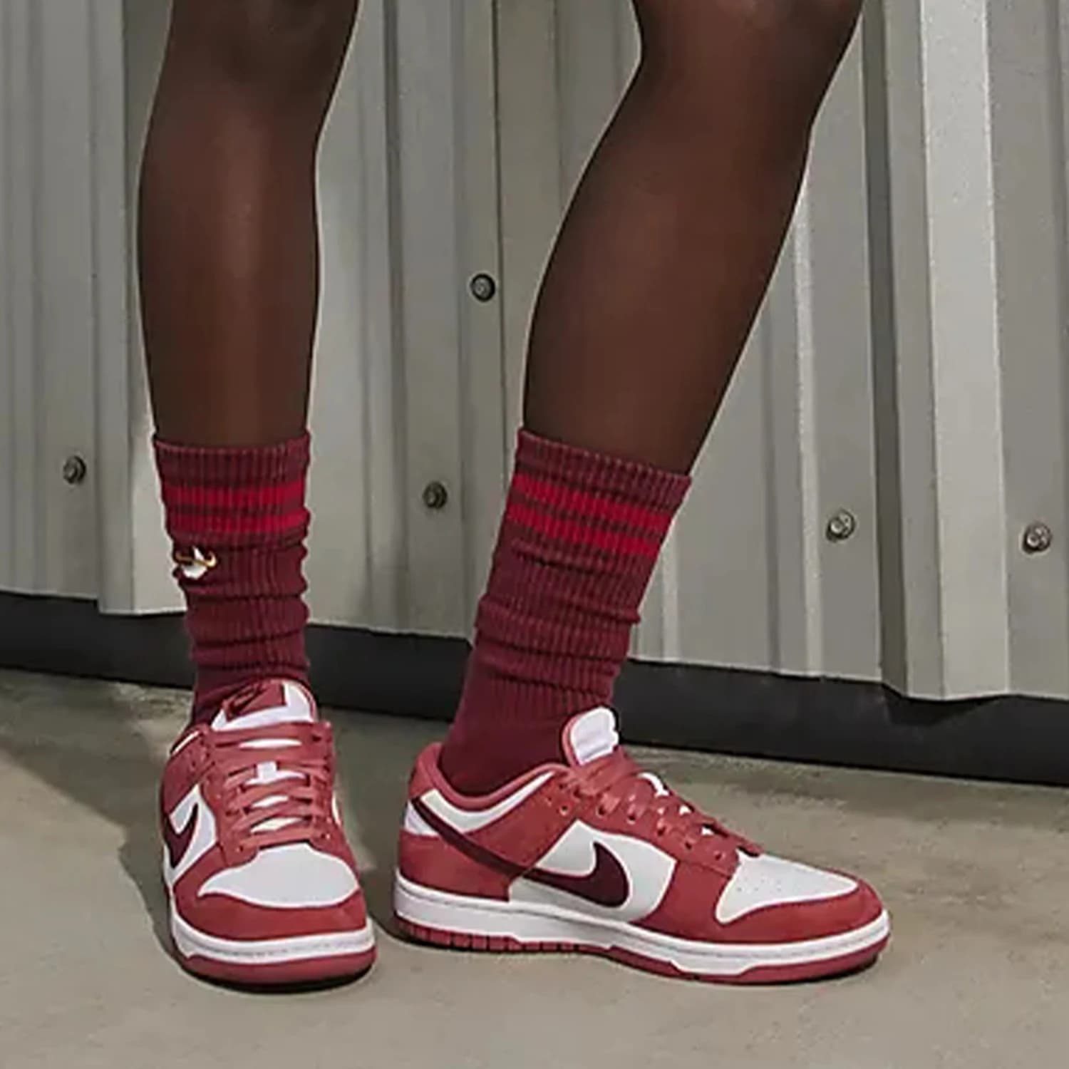 Nike Authentic Dunk Low VDAY Women's Suede Casual Retro Sneakers FQ7056-100