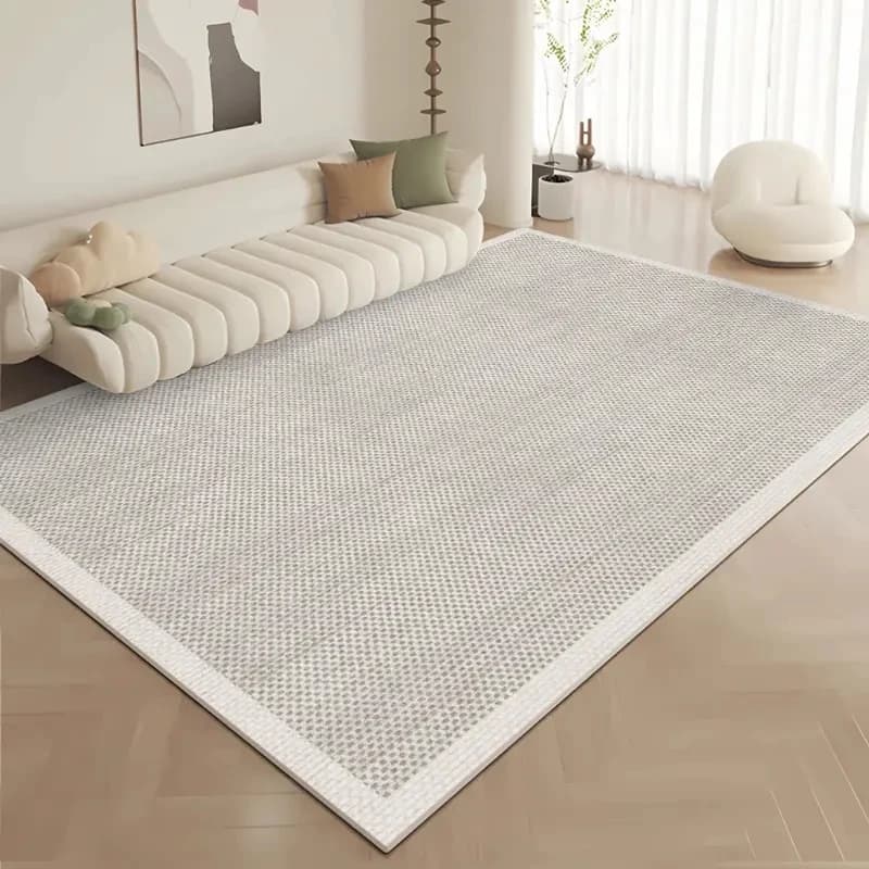 VIKAMA Tappeto per soggiorno in stile nordico, morbido, antiscivolo, resistente allo sporco, per divano, tavolino, camera da letto, guardaroba, decorazioni per la casa