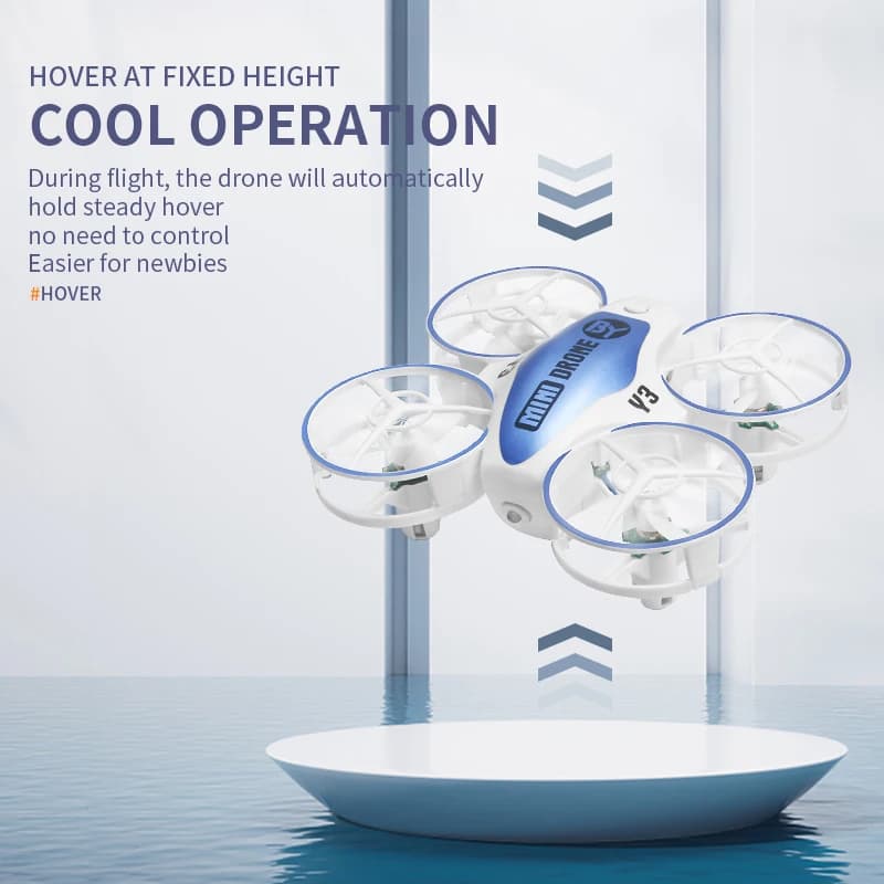 Rc Drone Aereo Elicottero telecomandato Y3 Mini Ufo Giocattoli Quadcopter con luciAircraft Dron Droni Giocattoli per bambini per ragazzi
