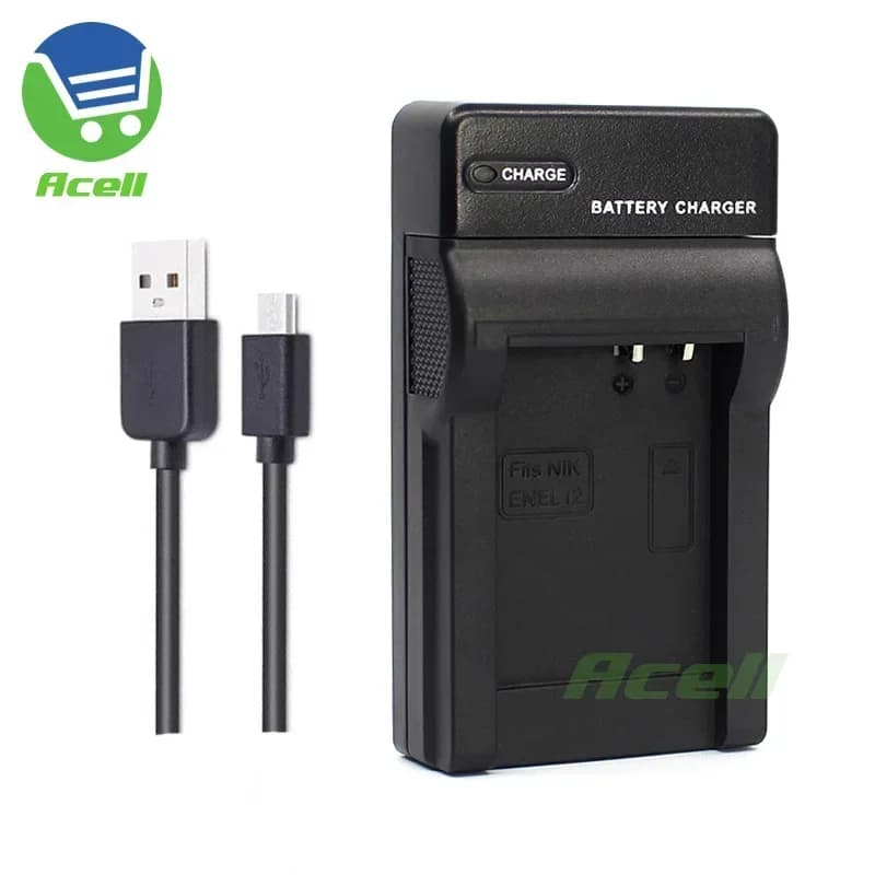 EN-EL12 MH-65 Replace USB Charger for Nikon KeyMission 360 170 COOLPIX A1000 B600 W300 A900 AW130 S9900 P340 S9600 S640 Camera
