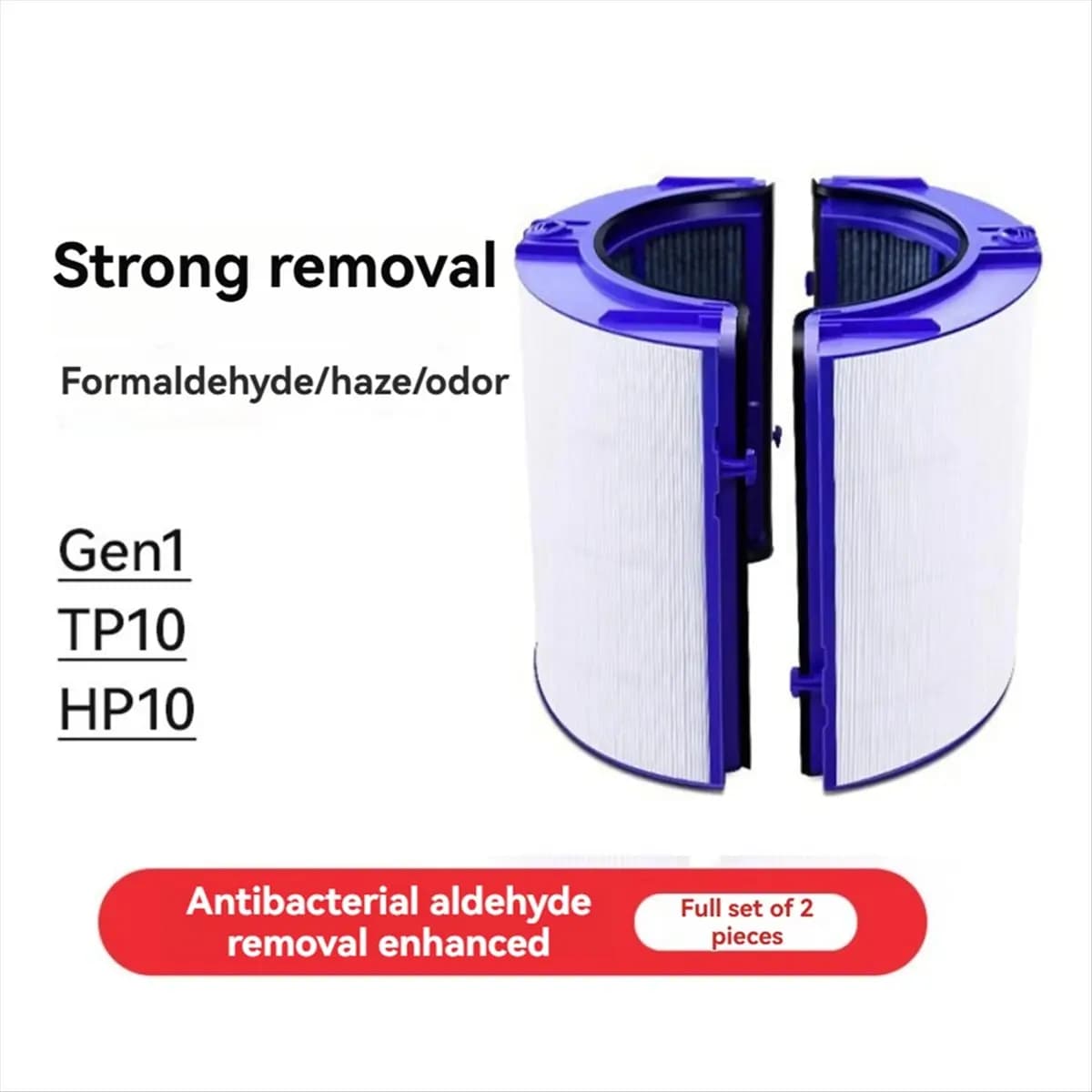 A51U Filtro HEPA a carbone attivo per Dyson Gen1 / TP10/HP10/TP06/PH02 Filtro di ricambio per purificatore d'aria Rimuove batteri A