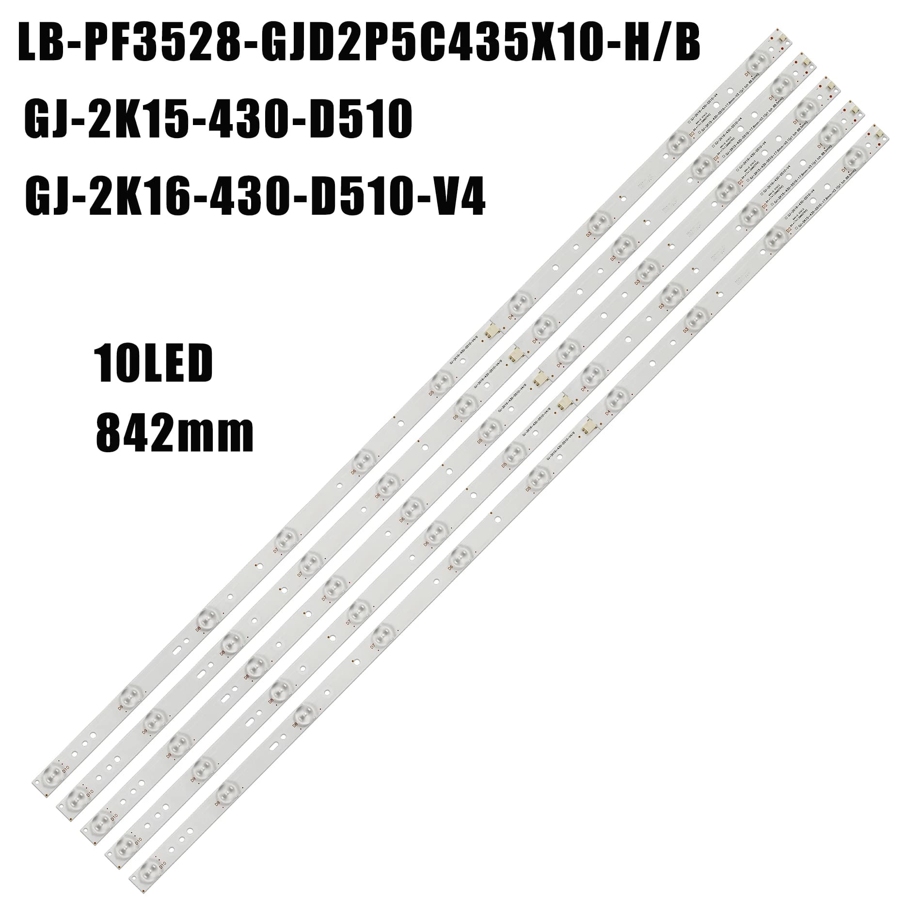 LED Full Array bar for Philips BDM4350 BDL4330QL LED backlight strips LBM430P1001-AJ-2S LB43003 43 pfg500 0/78 43 pfg510 0/78