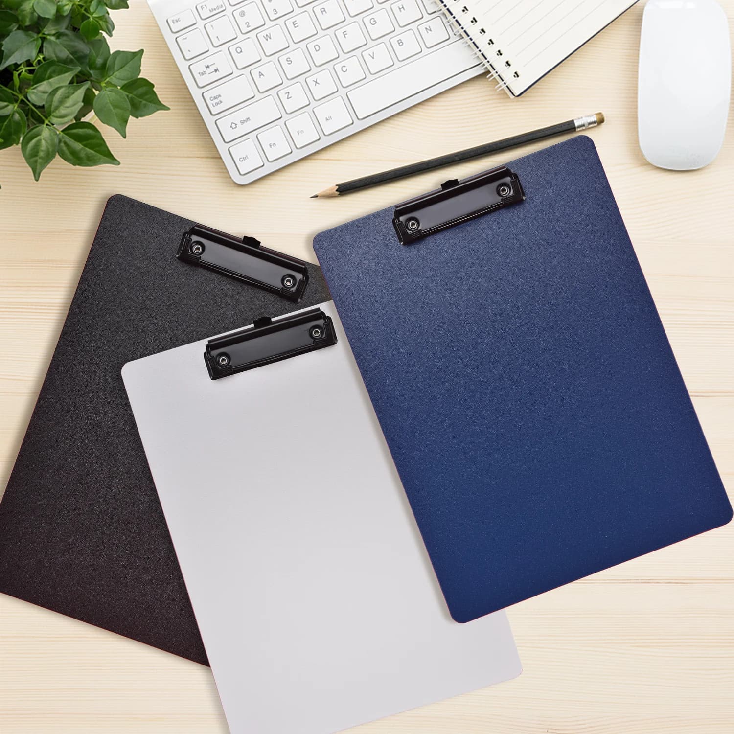 Cartella Portadocumenti A4 con Clipboard, Blocco per Appunti, Clip per Fogli, Organizzatore per Test, Forniture Scolastiche e da Ufficio