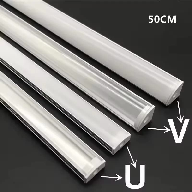 Barra luminosa a LED con profilo in alluminio per striscia LED Supporto per canale ad angolo con profilo in alluminio per barra luminosa a striscia LED ad angolo per parete a soffitto
