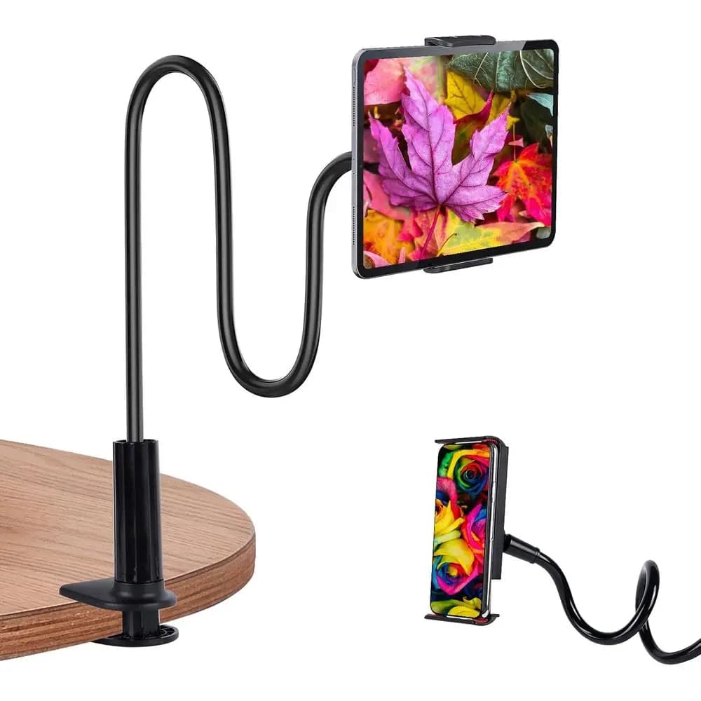Universal Support Adjustable for Tablet with Long Flexible Arm for 4-9 Devices, Compatible with iPad Mini, Kindle, Switch