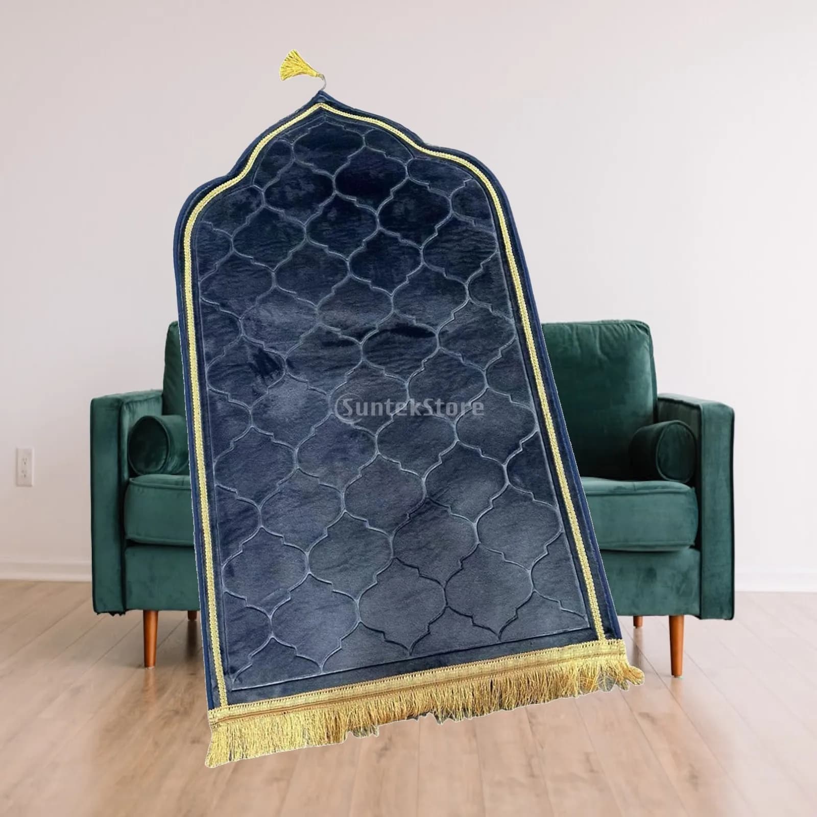 Prayer Carpet Mat Thick Home Floor Carpet Worship Kneel Islamic Prayer Rug