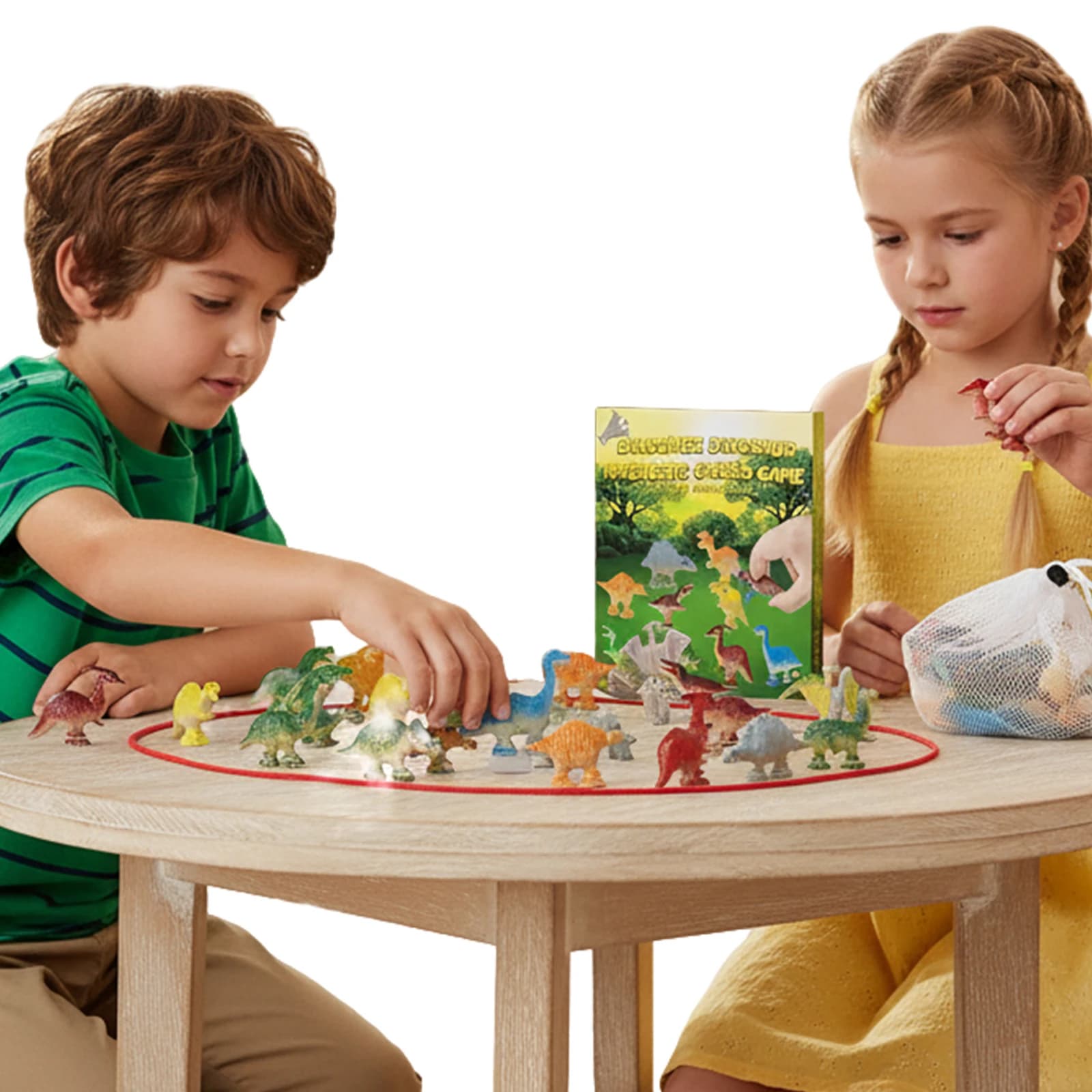 20Pcs Dinosaur Magnetic Chess Game W/ String & Storage Bag Dinosaur Stones Toys Magnet Game Magnetic Game Chess Set for Family