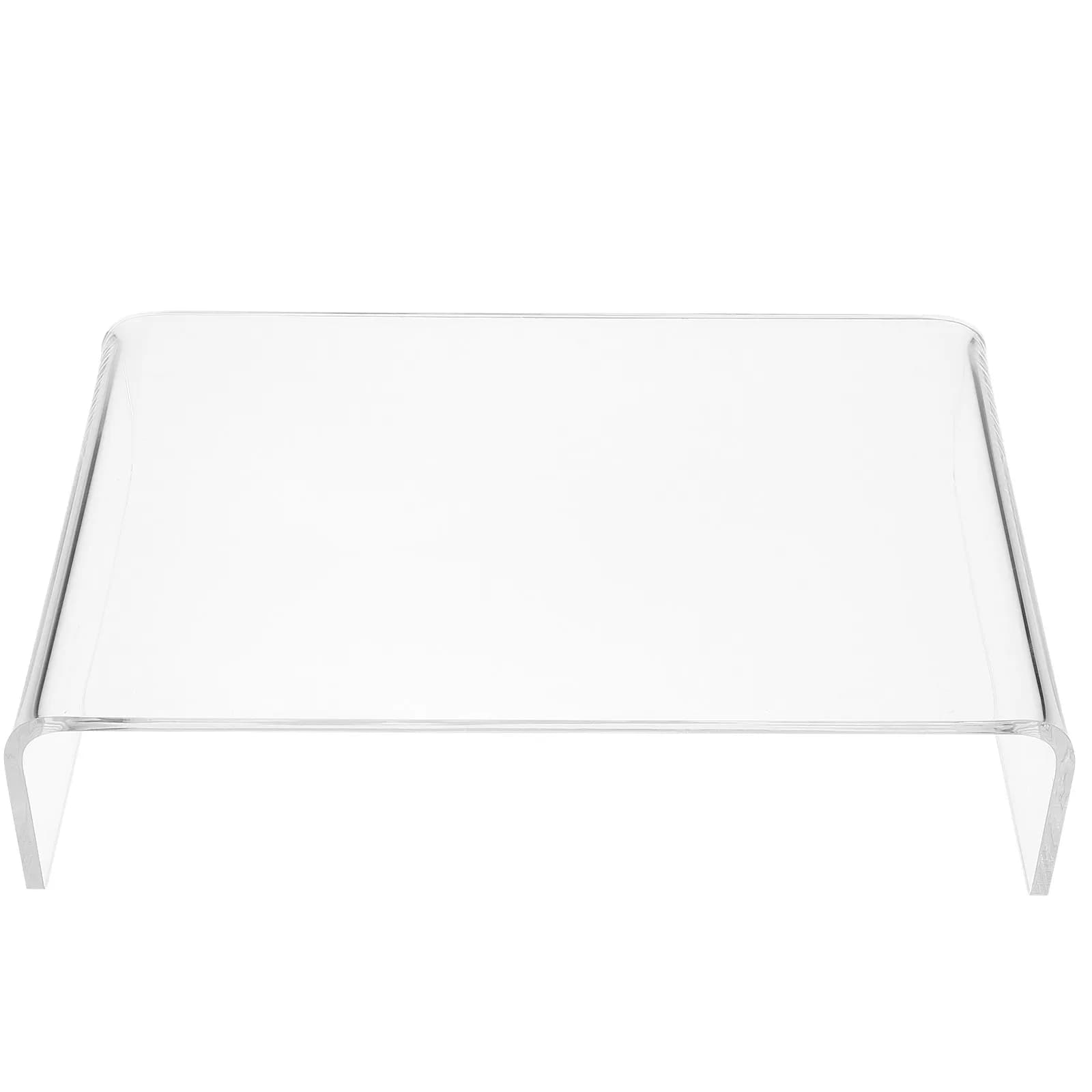 Clear Acrylic Computer Monitor Stand Monitor Riser Desktop Screen Riser Ergonomic Computer Stand for Home Office