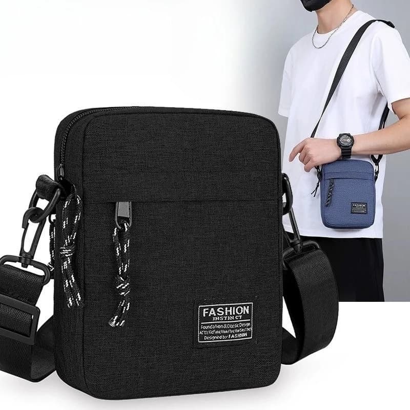 Mini borsa a tracolla per uomo e donna, leggera custodia per telefono da viaggio casual con tracolla regolabile, per uso quotidiano e da viaggio