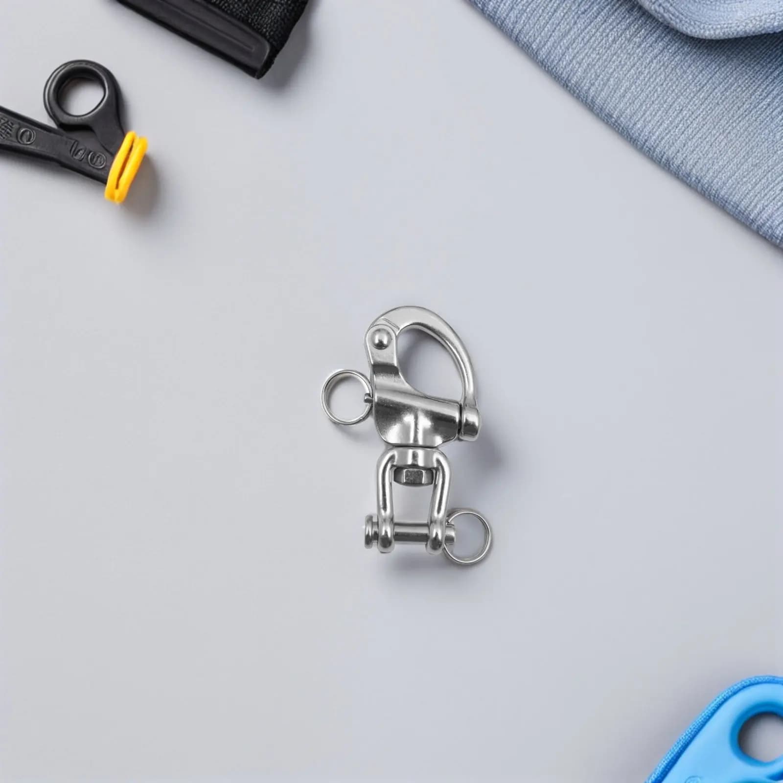 2 pcs Marine Boat Stainless Steel Yacht Halloween Christmas New Year Marine Hook Anchor Shackle Boat Rope Hook Anchor Chain Hook