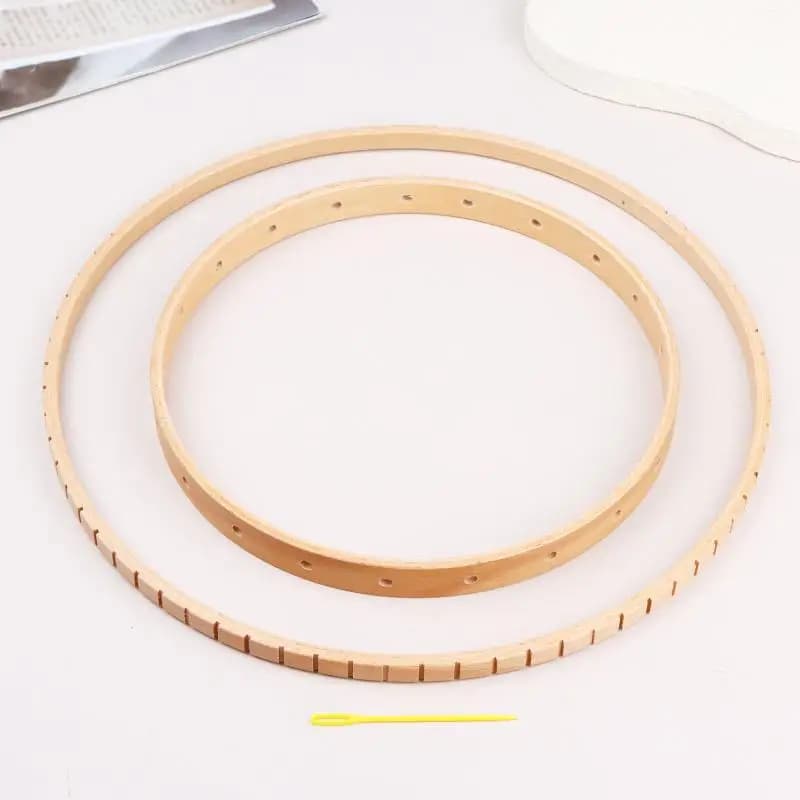 DIY Wooden Knitting Loom Round Hoops 1pc 2pcs Handmade Weaving Tools for Art Class Wall Hanging CraftsHot Sale