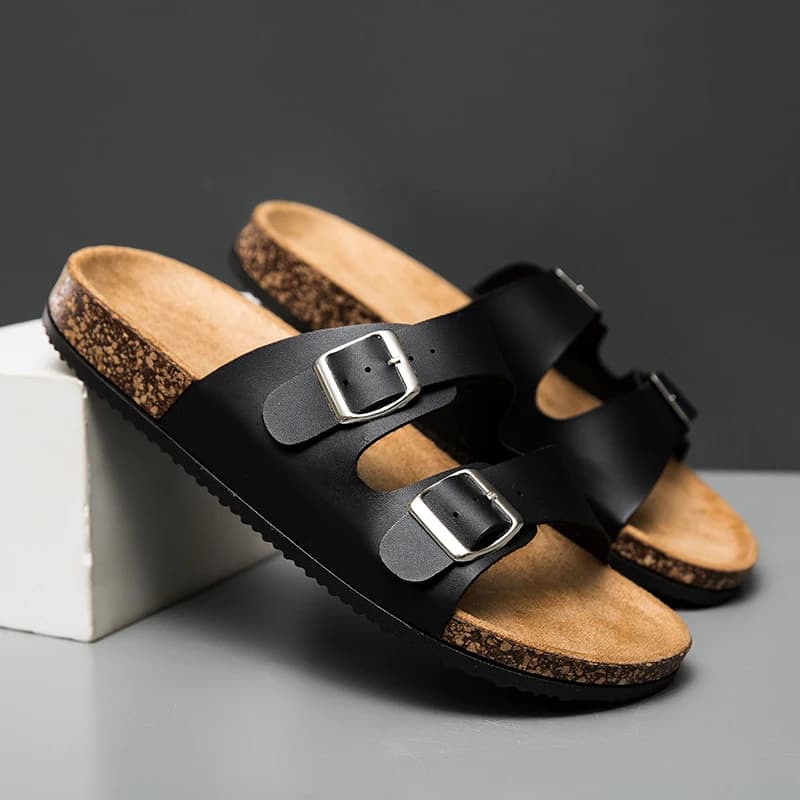 Fashionable classic unisex slippers for men, comfortable summer shoes for men, microfiber outdoor sandals, size 36-45