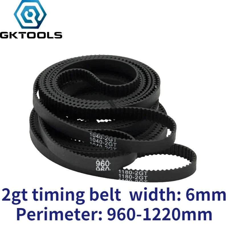 Stampante 3D GKTOOLS C-15 GT2 6mm Anello chiuso Gomma 2GT Lunghezza cinghia dentata 960 976 1000 1040 1100 11440 1164 1180 1210 1220 mm