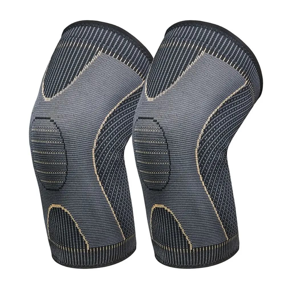 Ginocchiera in Fibra Traspirante, Protezione per la Rotula, Fascia Protettiva Morbida per Articolazioni, Ginocchiera per Badminton e Tennis
