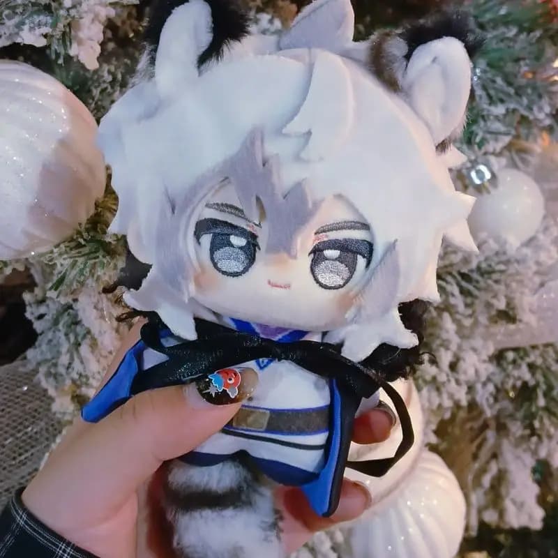 Plush Anime Silverash the Reignfrost 10 cm, Padded doll, Toy, Decorative Backpack, Keyring Pendant, Birthday Gift
