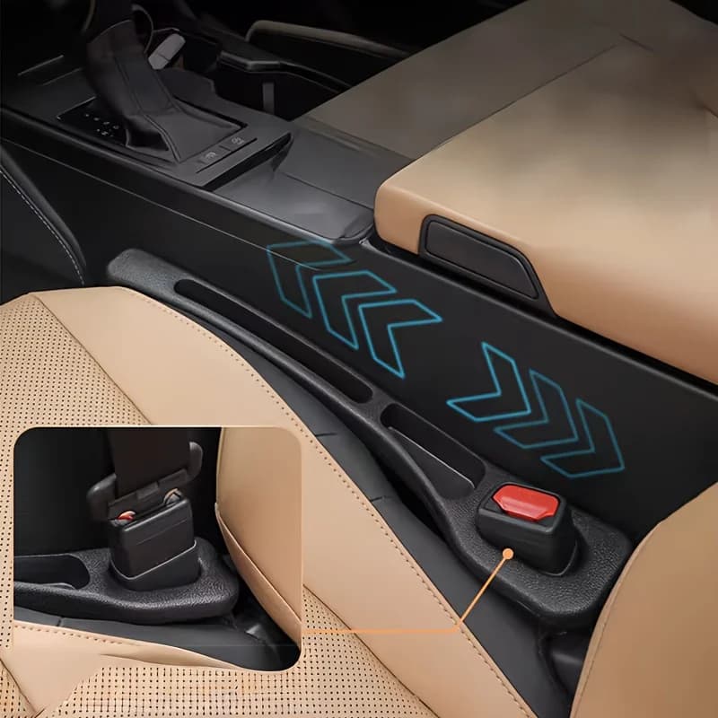 Confezione da 2 riempitivi per seggiolini auto - Scatola portaoggetti per spazi tra i sedili, organizer per console e decorazioni interne