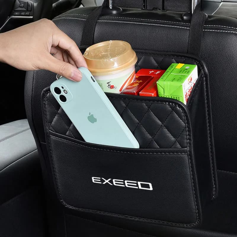 Car Back Rear Trunk Seat Elastic String Storage Bag Pocket Auto Organizer Tidying For Chery Exeed RX TX txl rx lx VX Accessories