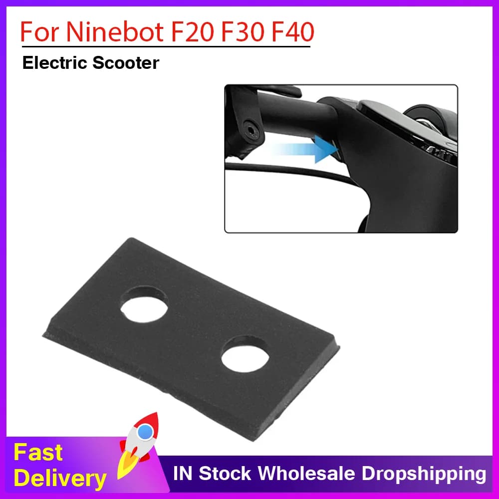 Base per Cruscotto Ninebot F20 F30 F40, Tappetino in Silicone per Monopattino Elettrico, Anello Impermeabile a 2 Fori per Base Cruscotto/Sedile