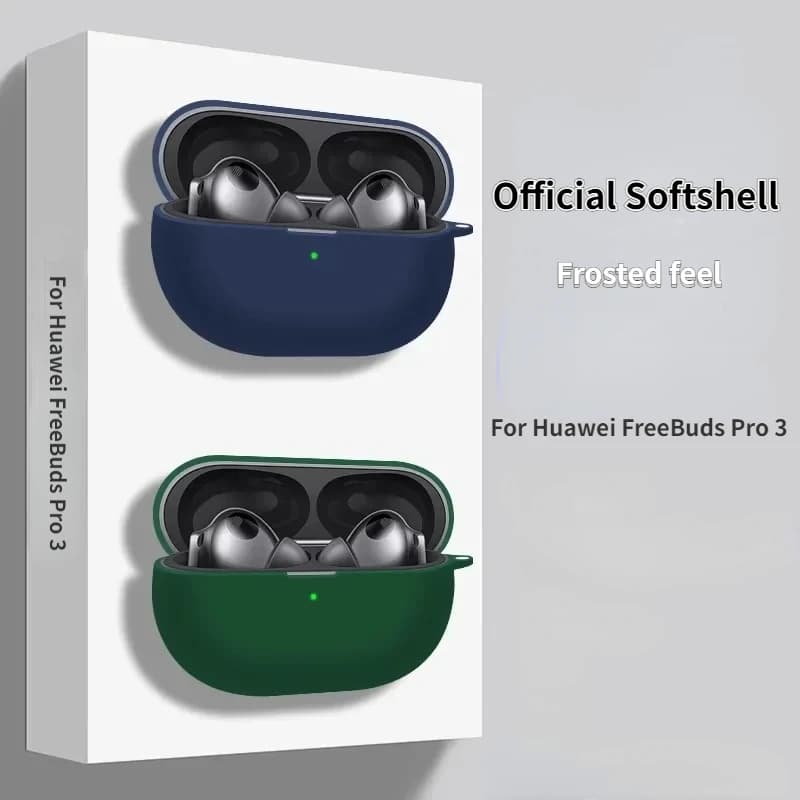 Nuovo Per Huawei FreeBuds Pro 3 Custodia Custodie per cuffie in tinta unita Con Ganci Per Huawei FreeBuds Pro 3 Custodia in silicone wireless 2025