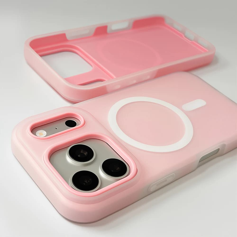 Luxury 2 IN 1 Magnetic Phone Case for iPhone 17 16 15 Pro Max For Magsafe Silicone Bumper Covers for iPhone17 14 13 Pro Max Case