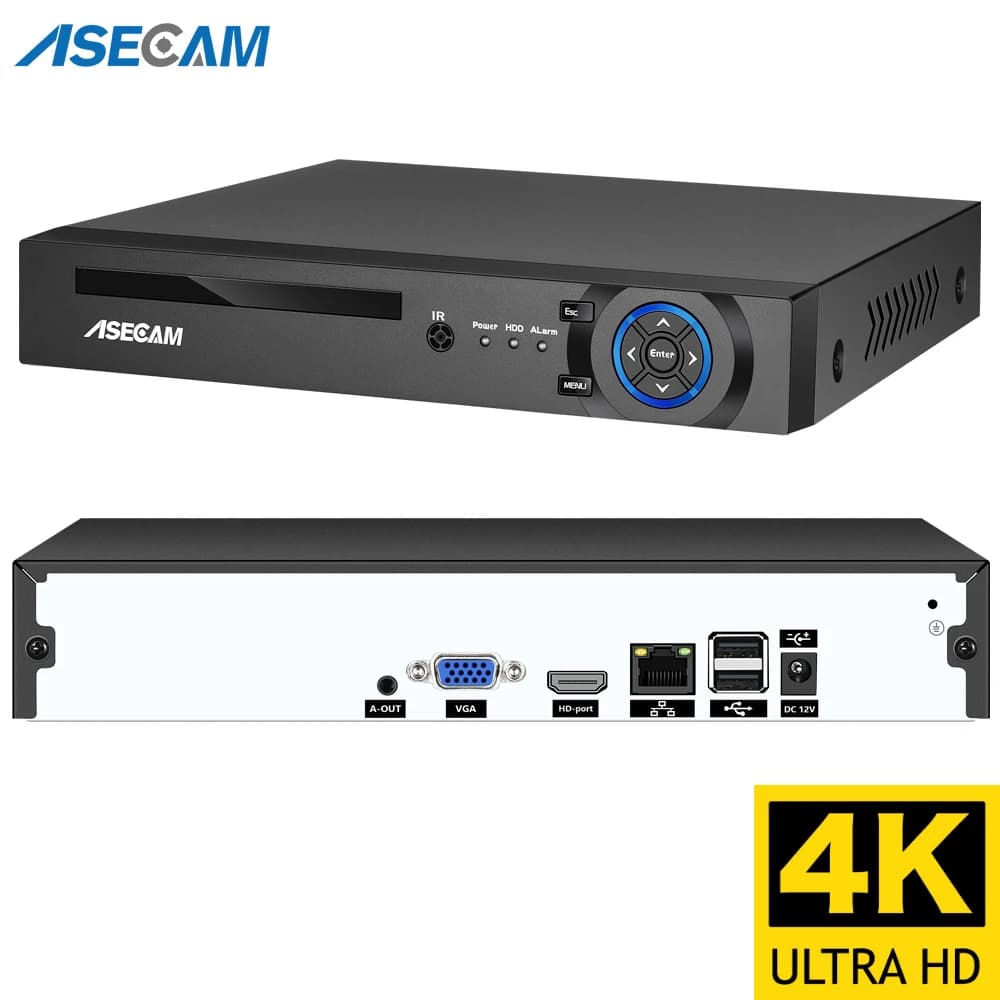 16CH 32CH 4K NVR Video Recorder AI Face Motion Detection Onvif H.265 8MP IP Camera CCTV System P2P Network Xmeye