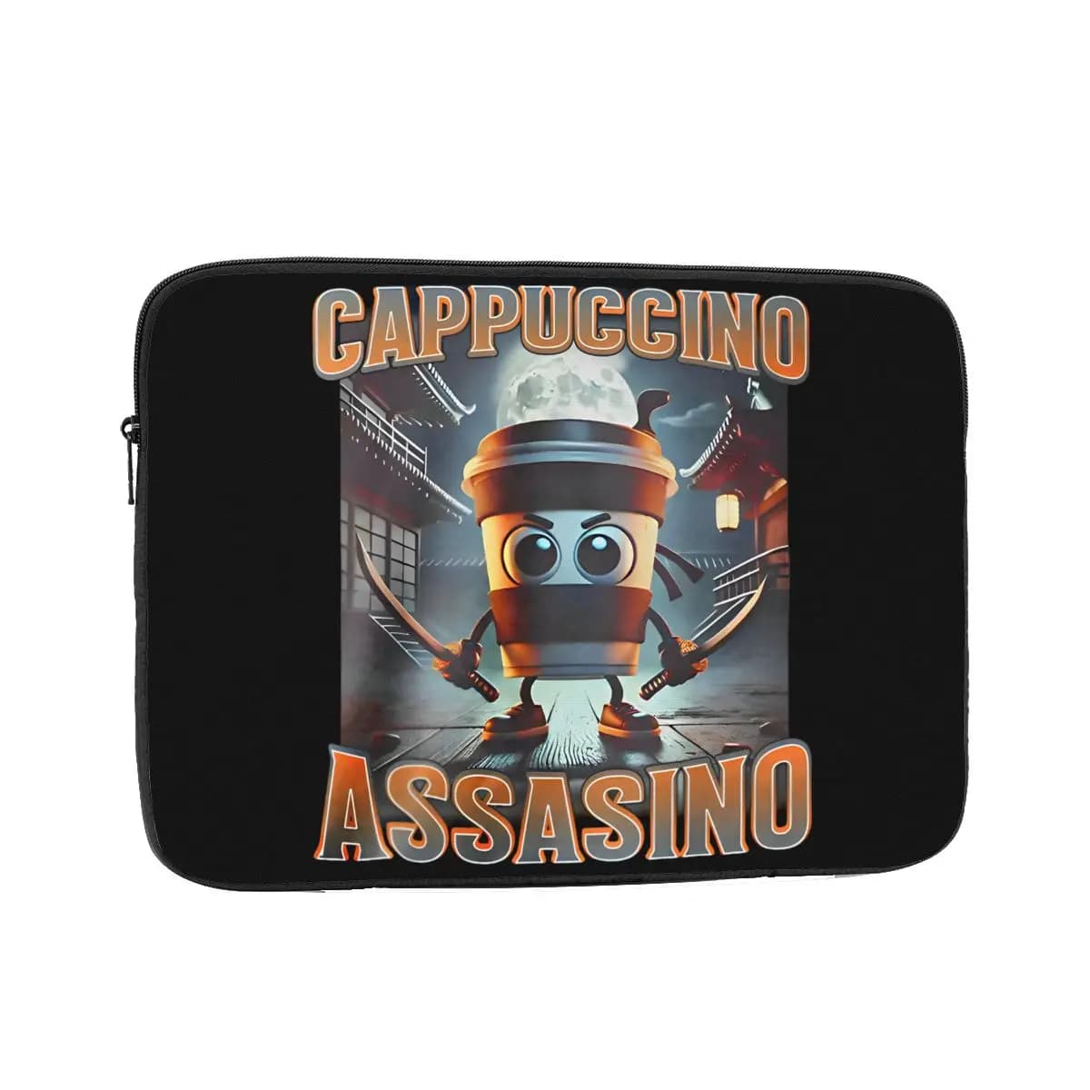 Custodia protettiva per notebook per laptop Borsa per tablet con animali Brainrot italiani Custodia per cappuccino Assassino Custodia antiurto