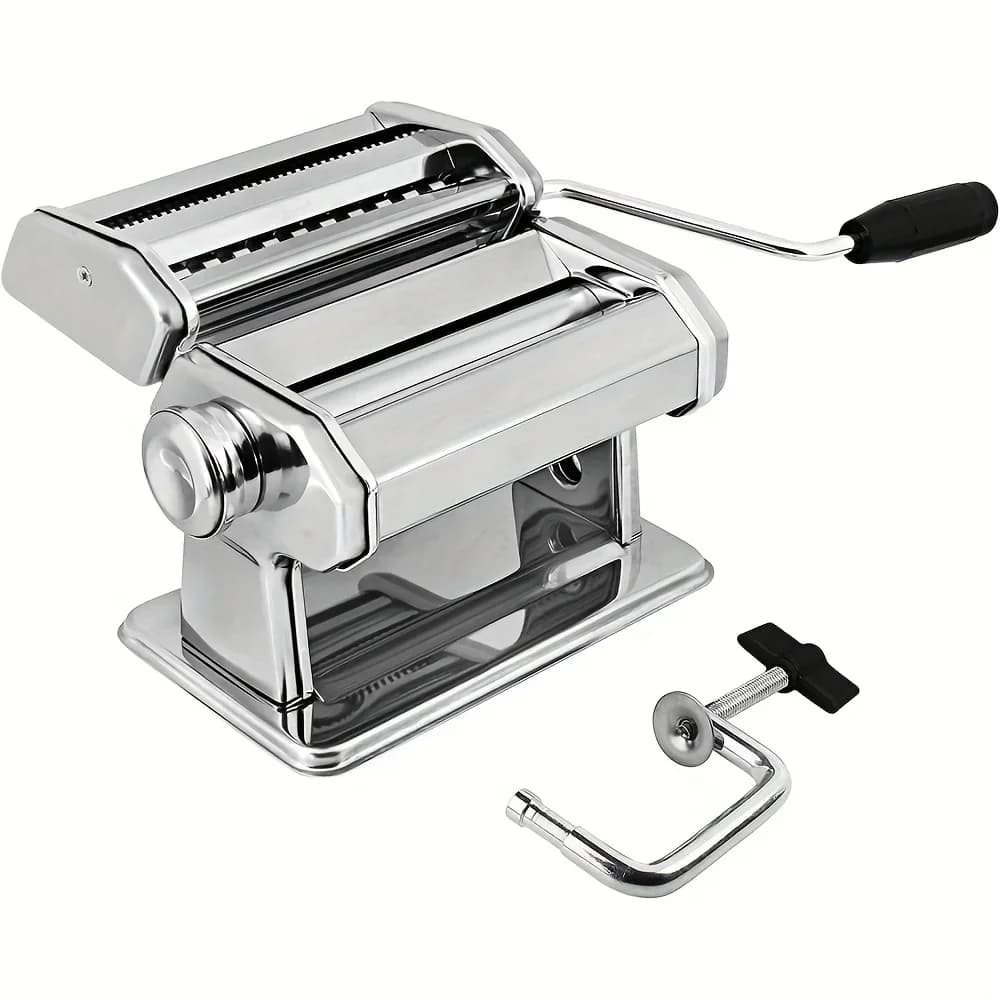 Macchina Manuale per Fare la Pasta con 7 Impostazioni di Spessore Regolabili, Perfetta per Spaghetti, Fettuccine, Lasagne, Ravioli, ecc.
