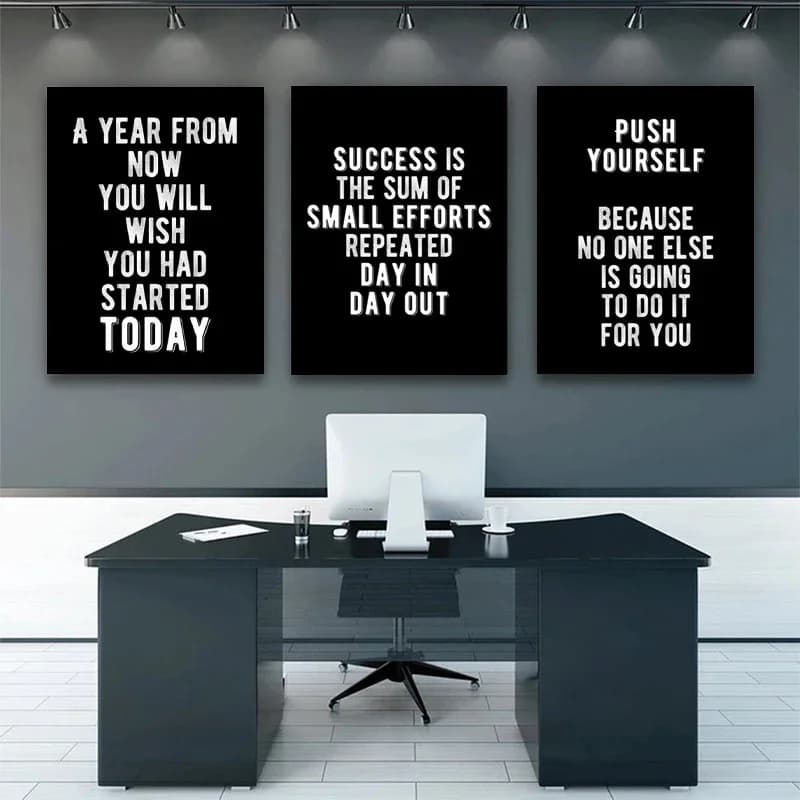 Canvas Painting Art Wall Pictures Prints Modern Wall Art Motivational Poster and Prints Office Decor Entrepreneur Inspirational