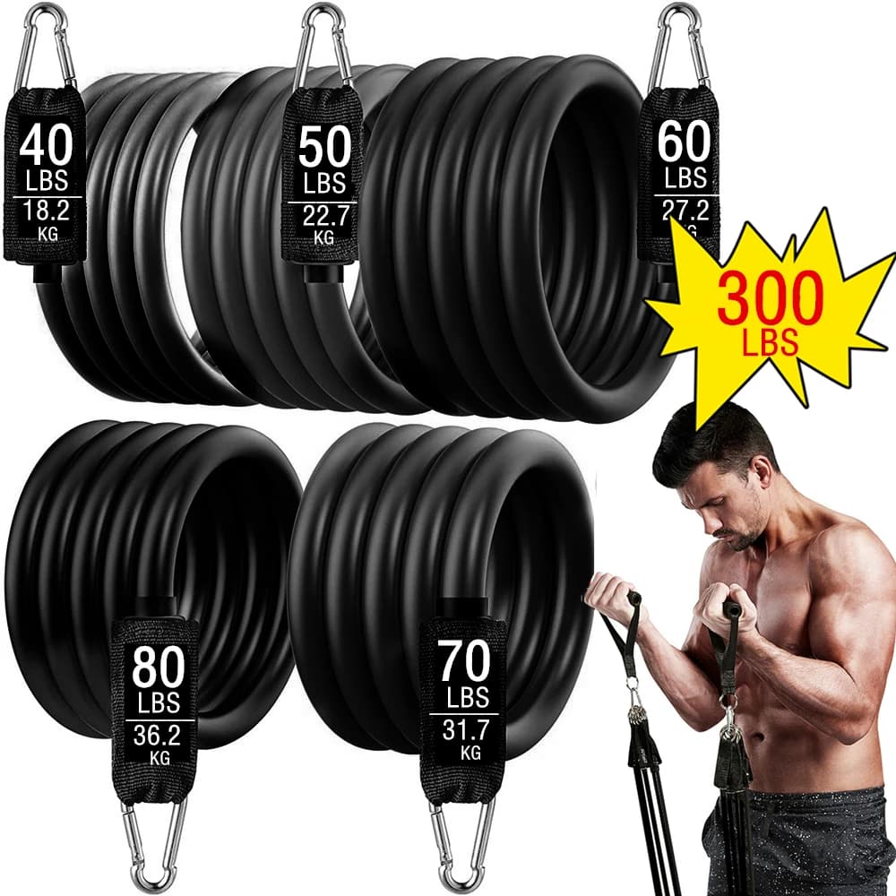Workmanship with elastic band for 300 pounds fitness boot resistance for training at home Sports exercise Gymnastics harness set for handlebars Expansion equipment