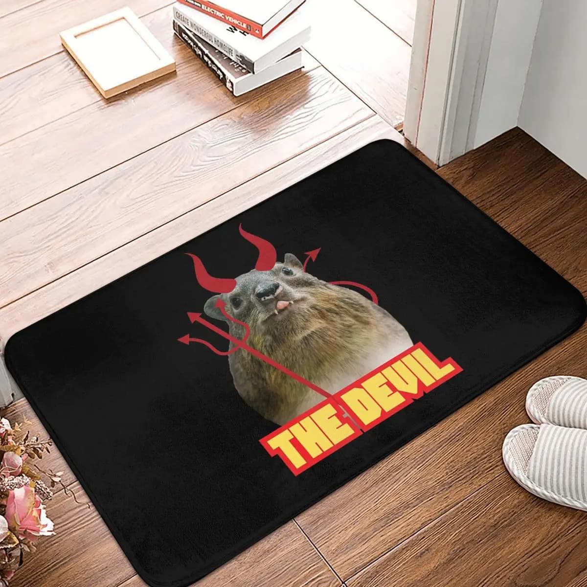 Rock Hyrax Devil Zerbino Anti-slip Rug Anti-wear Mat Kitchen Inlet Mats for Home Balcony