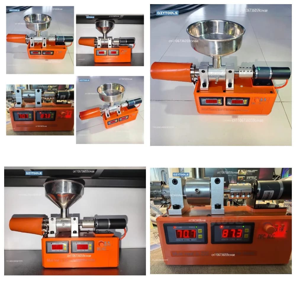 Desktop Single Screw 3D Printing Filament Extruder for PETG PLA Waste Recycling, 1.75-2.3mm