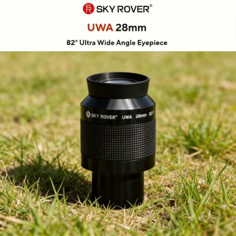 Oculare Sky Rover UWA 28mm Ultra Grandangolare 82 Gradi Accessorio da 2 Pollici per Telescopi Astronomici Ideale per l'Osservazione di Oggetti Specifici