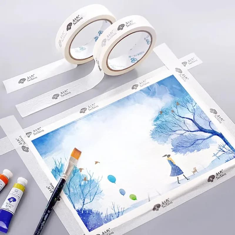 Paul Rubens Watercolor Masking Tape 25mmx20m Sketch Painting Oil Painting Artist Washi Tape Sketch Fixation Sticky Traceless