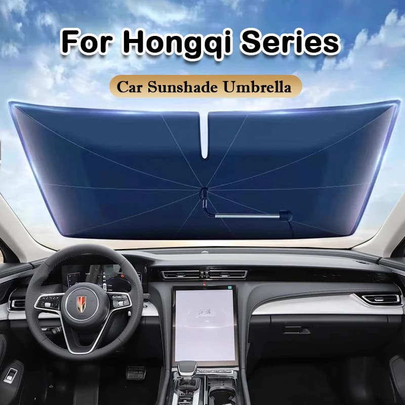 Per Hongqi H5 H6 H9 HS5 E-HS9 HQ9 HS3 HS7 Auto Parasole Protezione Parasole Estate Sole Interno Parabrezza Tenda di Protezione