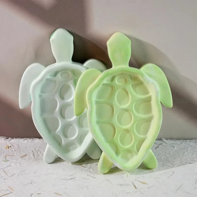 large sea turtle plate resin mold silicone epoxy resin casting mould diy coaster dish resin craft home wedding decor party deco